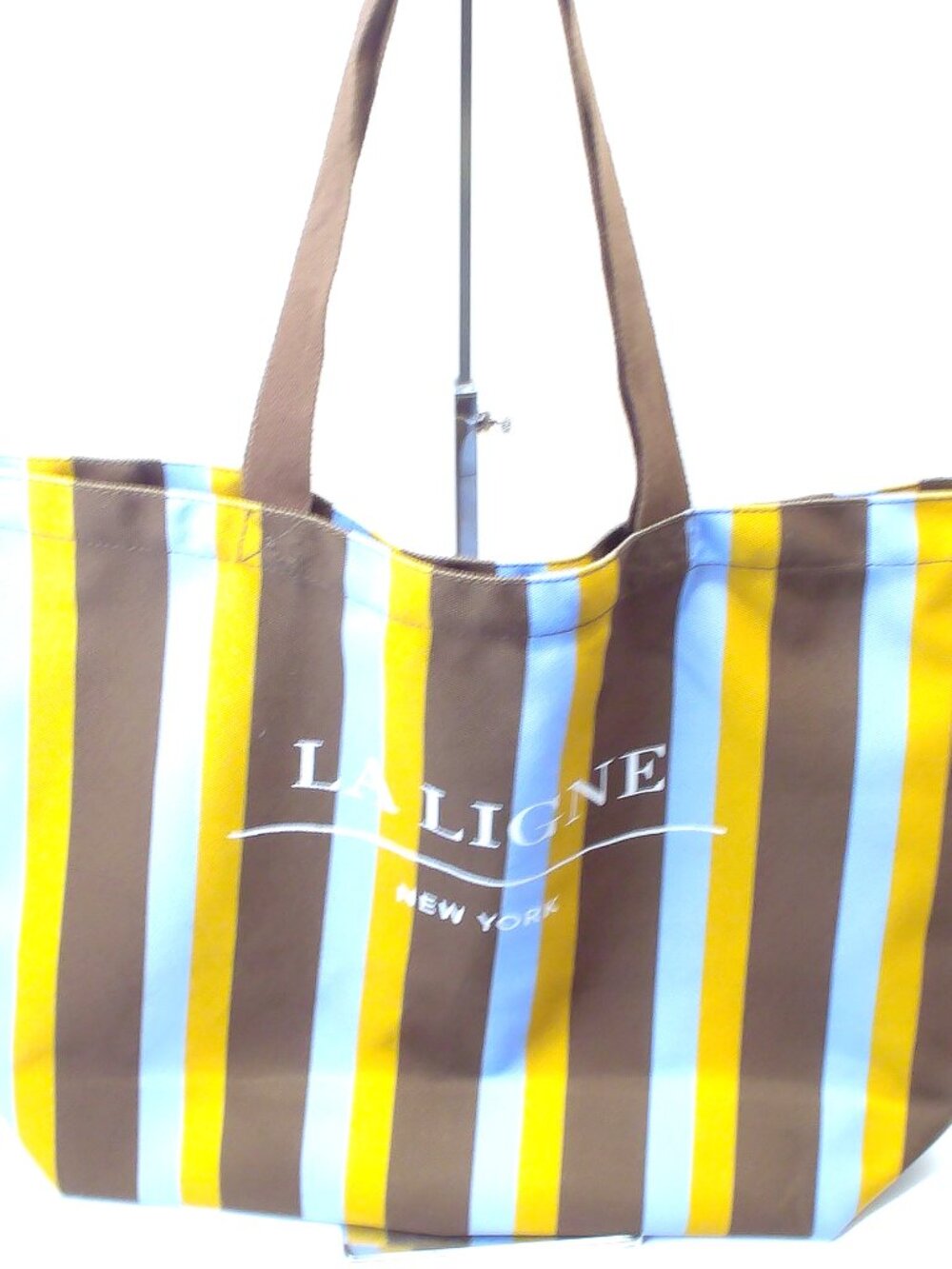 LA LIGNE, Mulitcolor Striped Cotton Tote Bag with Cotton Handles